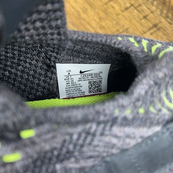 Nike Space Hippie 04 Shoes Mens 8 Black Volt‎ Lace Up Running Sneaker CZ6398-010